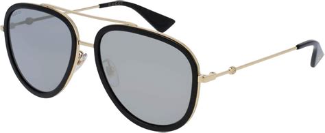 gucci 2820 f s sunglasses|Gucci GG0062S 57 Grey & Gold Sunglasses .